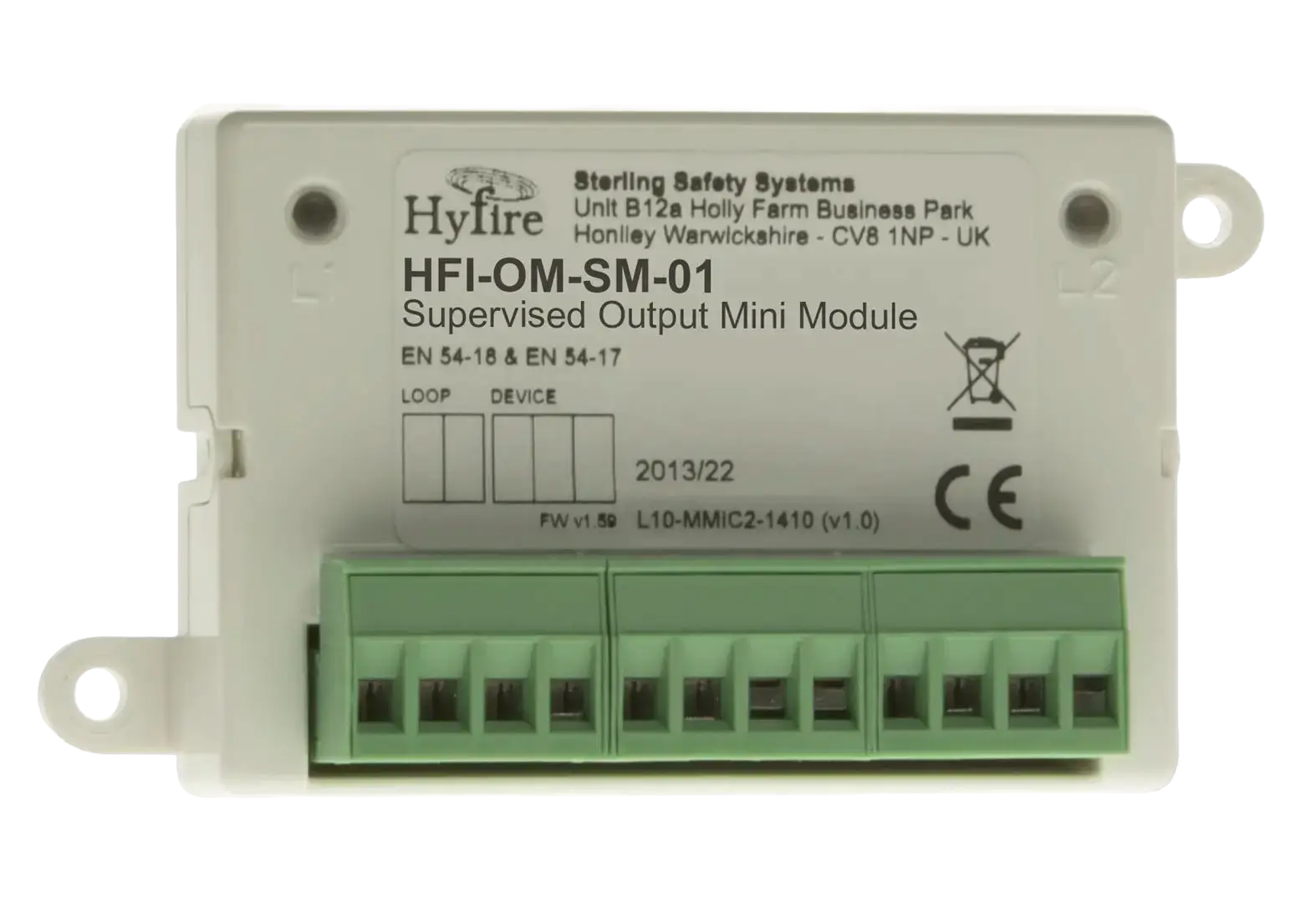 AXM Fire Technologies - Minimódulo de salida supervisada Hyfire AV125AL