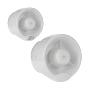 AXM Fire Technologies - Sirena de pared inteligente y sirena de pared VAD (blanca)